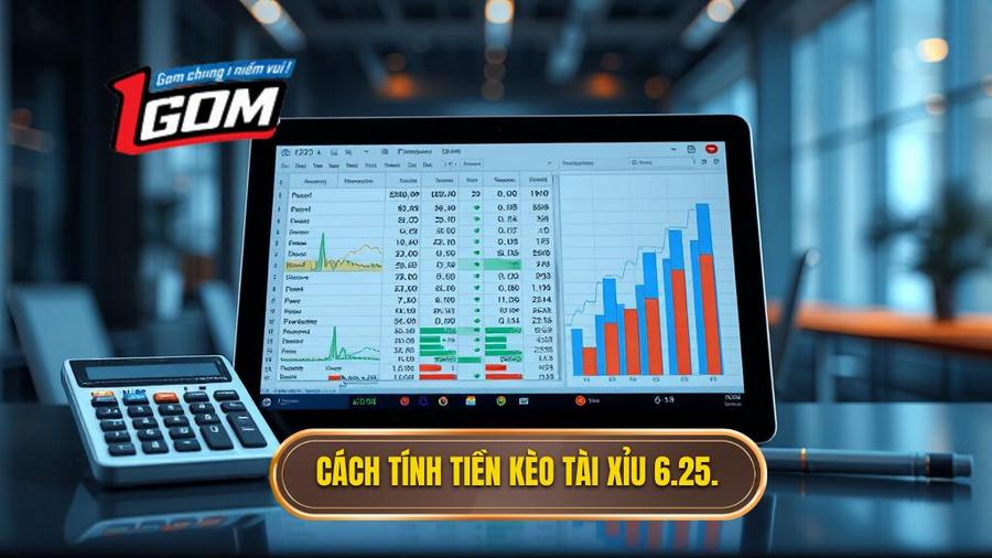 2. Bảng tính tiền minh họa cho kèo tài xỉu 6.25