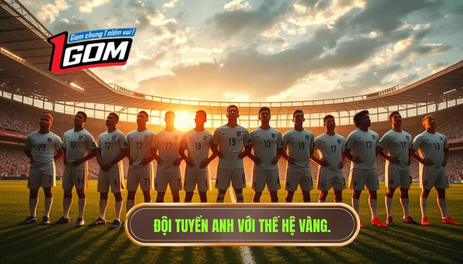 Đội tuyển Anh với thế hệ vàng.